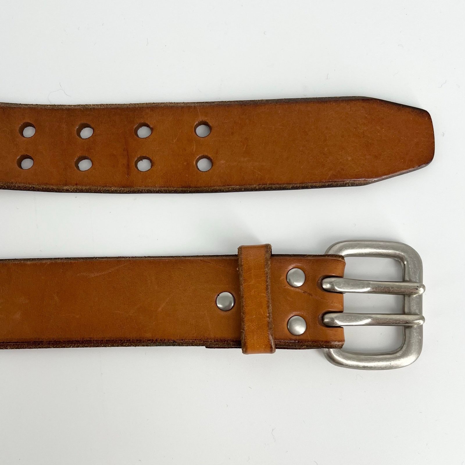 Fossil Y2K Fuel by Fossil double prong belt 2000s vintage Size 36 - 2 Thumbnail
