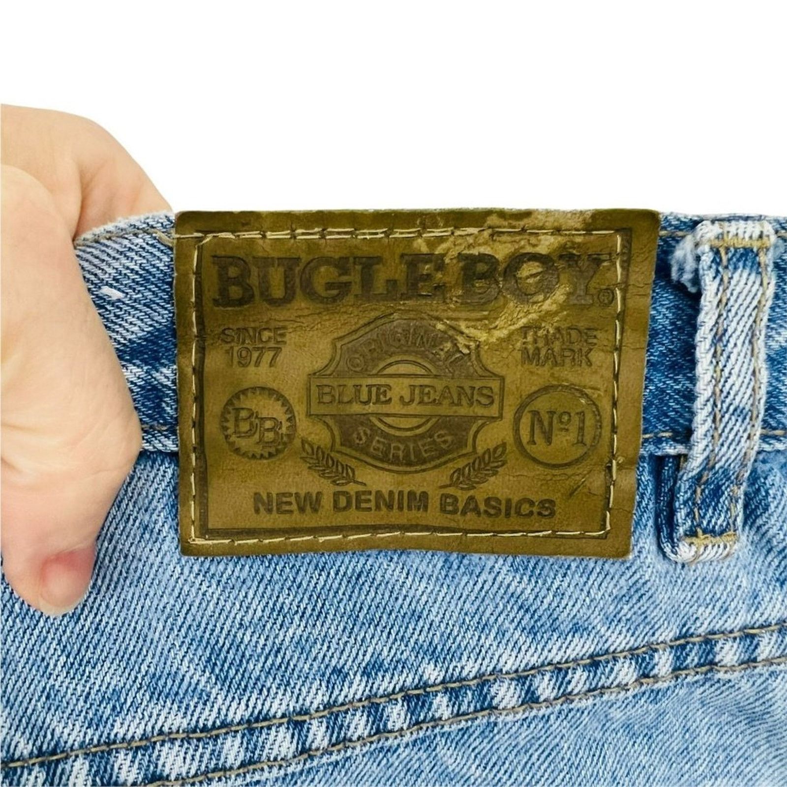 Bugle Boy Vintage 90s Bugle Boy Collection for Her Jeans Light Wash Size 38" / US 16 / IT 52 - 4 Thumbnail