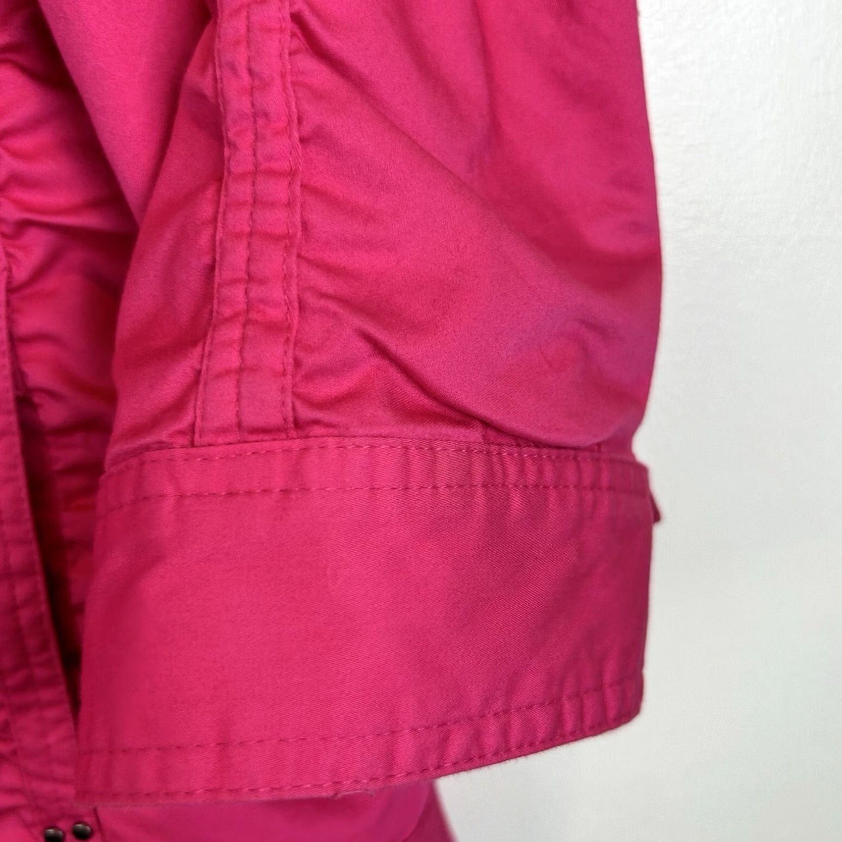 Laura Ashley Laura Ashley Jacket Womens M Short Lined Pink Solid Long Sleeve Zip Size M / US 6-8 / IT 42-44 - 6 Thumbnail