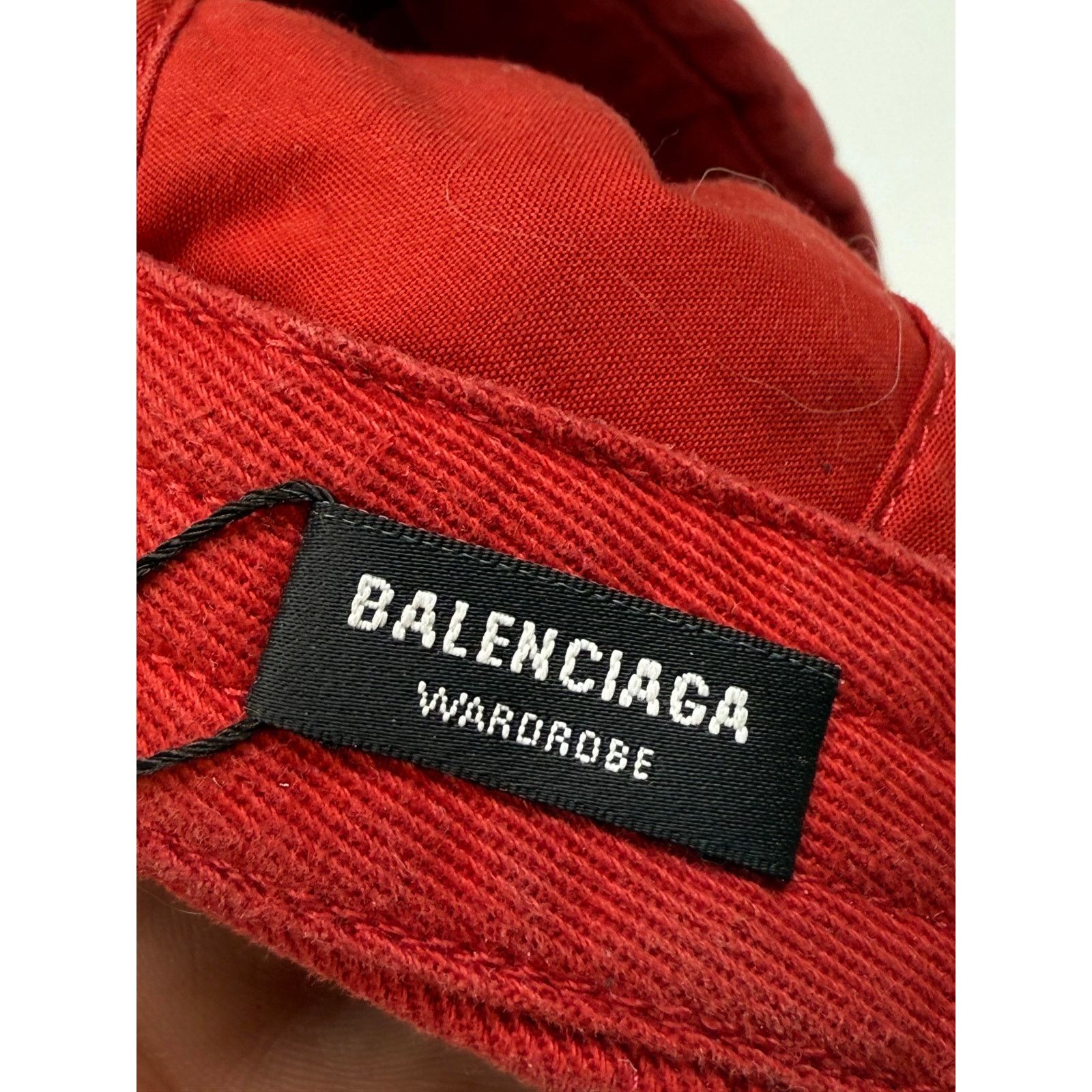 Balenciaga Balenciaga Distressed Dad Red Cap Size 34 - 2 Thumbnail
