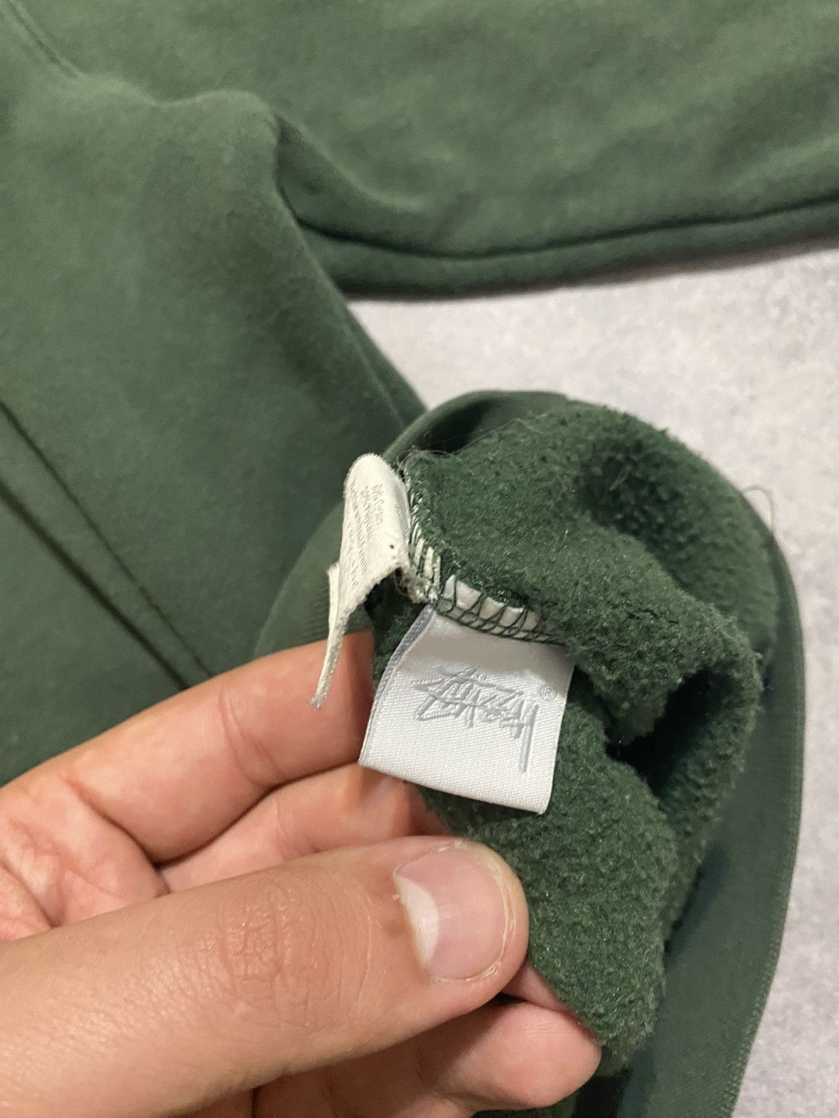 Stussy × Vintage Vintage 90s Stussy International Distressed Hoodie Size US M / EU 48-50 / 2 - 14 Thumbnail