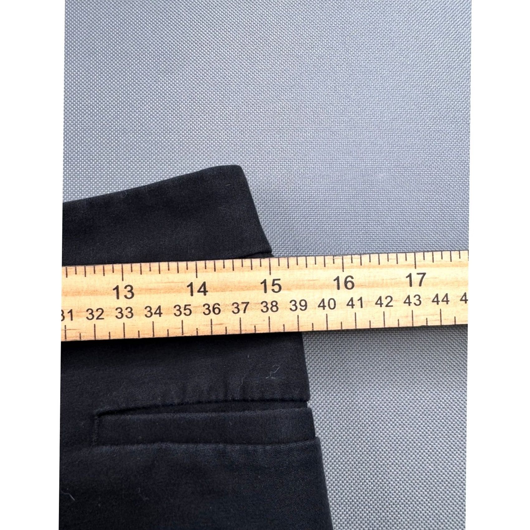 Anne Klein Anne Klein Black Front Seam Slim Leg Trousers Womens Size 4 Business Casual Pants Size 27" / US 4 / IT 40 - 3 Thumbnail