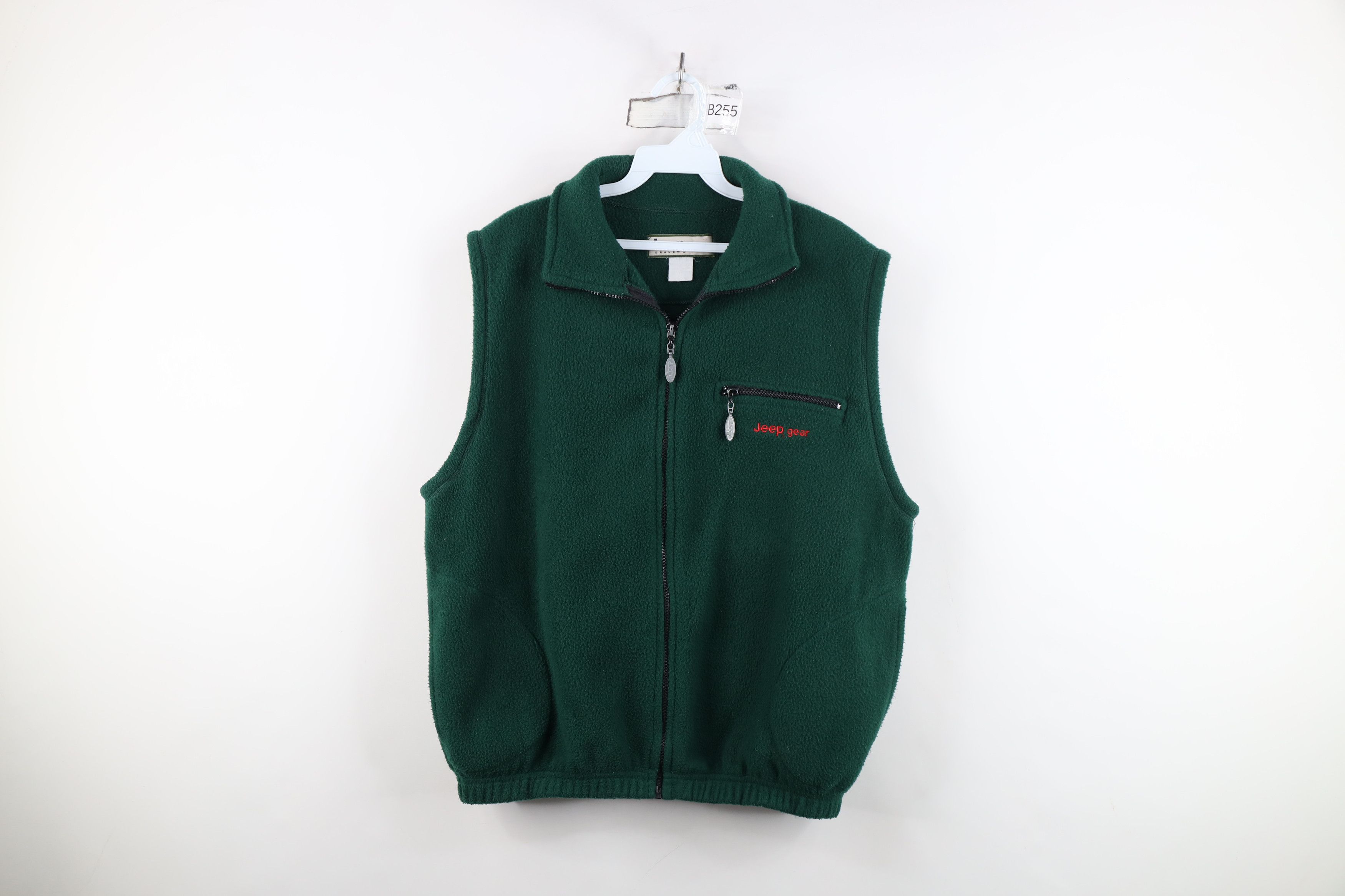 Jeep Vintage 90s Jeep Motor Co Gear Fleece Vest Jacket Green Size XL / US 12-14 / IT 48-50 - 1 Thumbnail