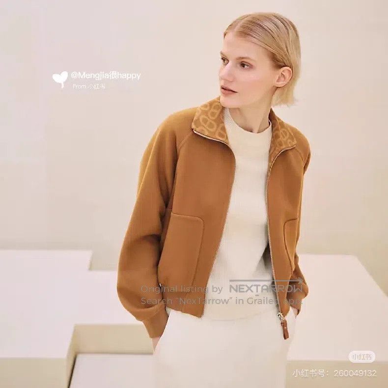 Hermes Hermes Boar Nose Full-Print Two-Way Cashmere Jacket Size S / US 4 / IT 40 - 9 Thumbnail