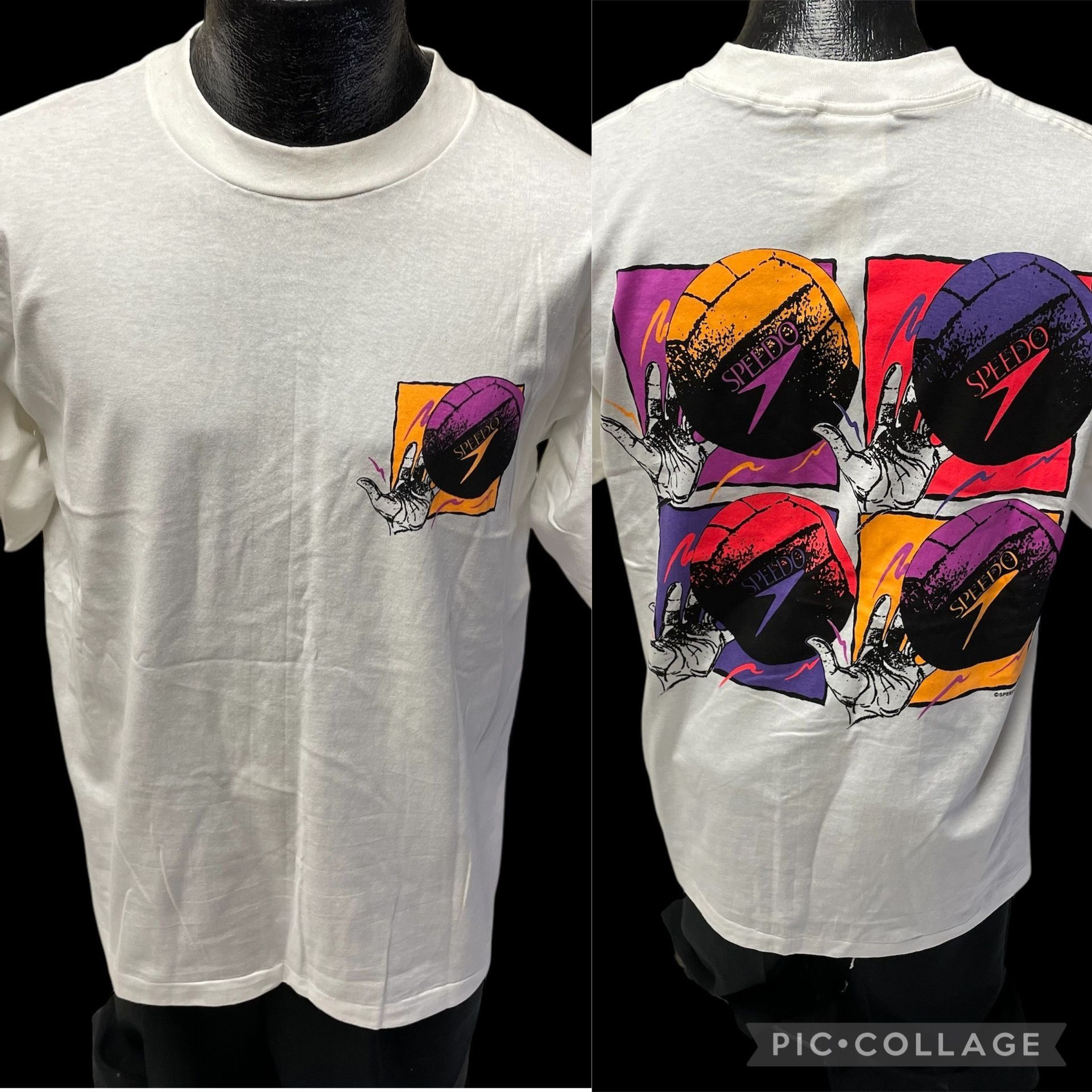 Speedo NWT NOS NEW Vtg Speedo NEON VOLLEYBALL 1991 T Shirt Size US L / EU 52-54 / 3 - 1 Thumbnail