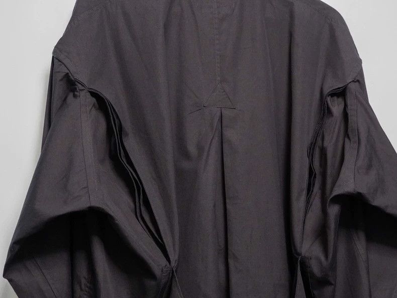 Yohji Yamamoto YohjiYamamoto1980ss Pleated Belt Shirt Jacket, Yamamoto-250 Size US L / EU 52-54 / 3 - 4 Thumbnail