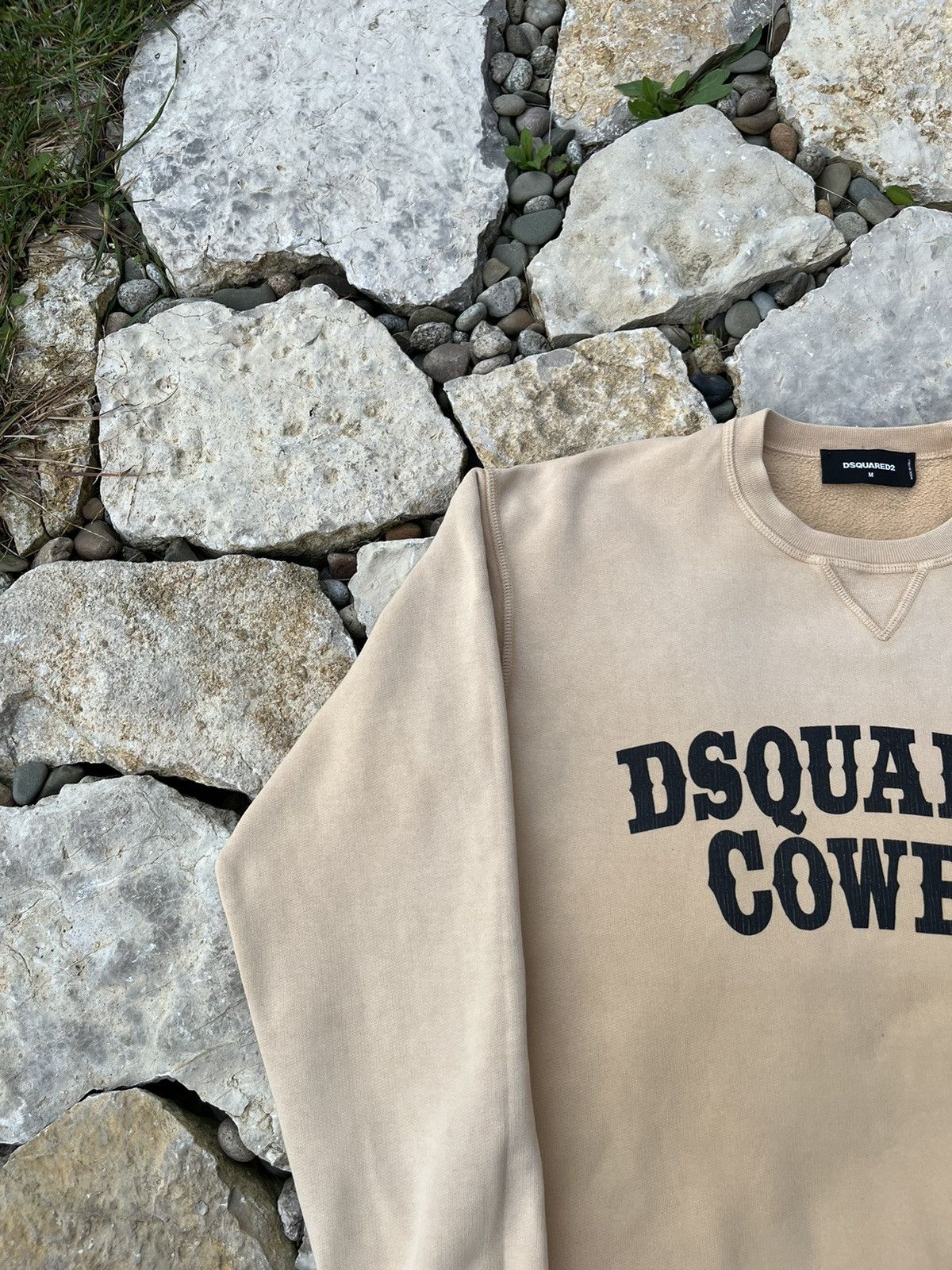 Cowboy Equipment × Designer × Dsquared2 Dsquared2 cowboy coffee ombre washed sweatshirt spellout Size US M / EU 48-50 / 2 - 4 Thumbnail