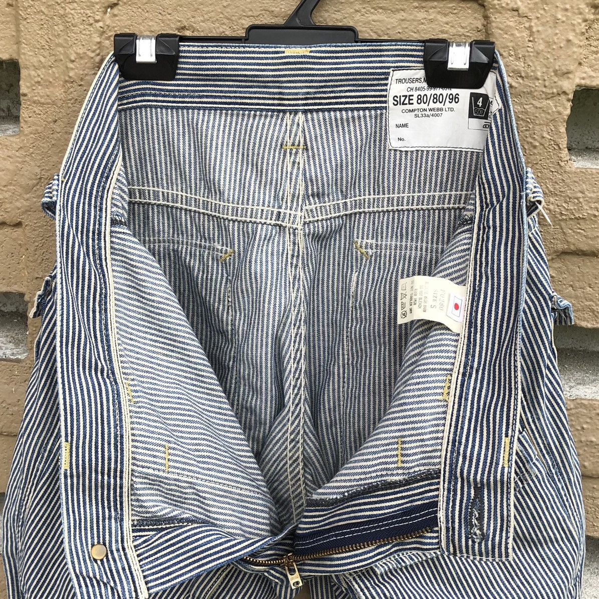 Japanese Brand Vintage TROUSERS MEN’S Striped Hikory Bush Pants Size US 32 / EU 48 - 14 Thumbnail