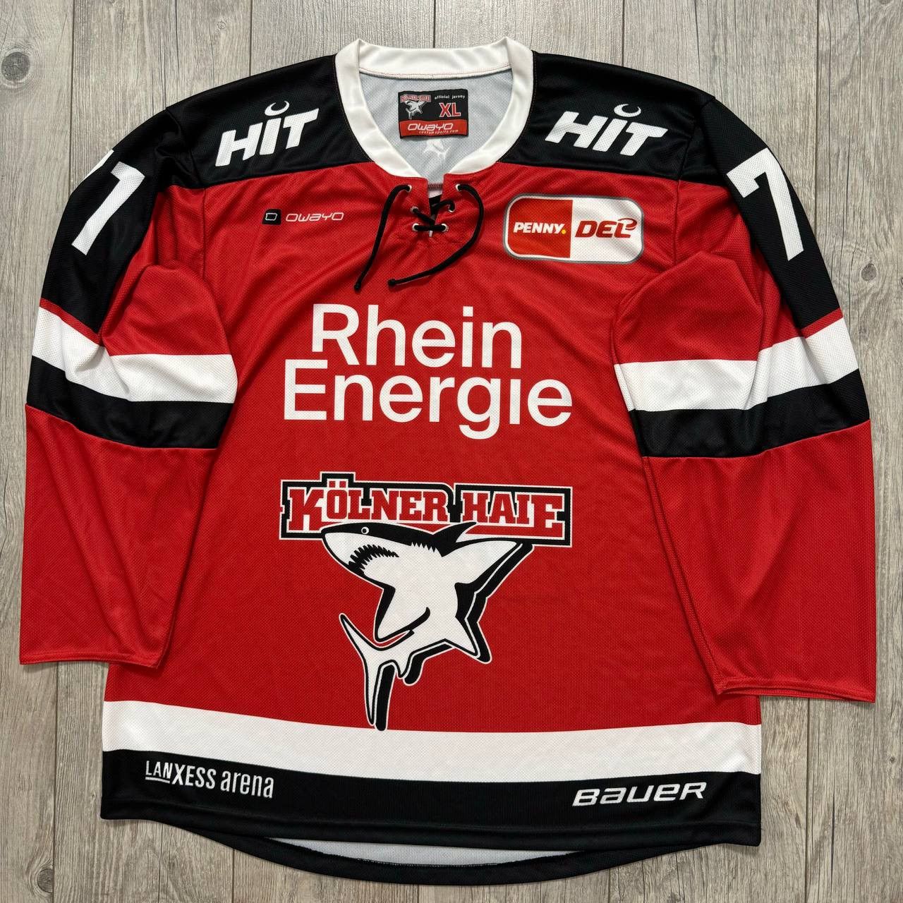 NHL × Vintage KOLNER HAIE German Hockey Berinka #71 Jersey Size US XL / EU 56 / 4 - 1 Thumbnail