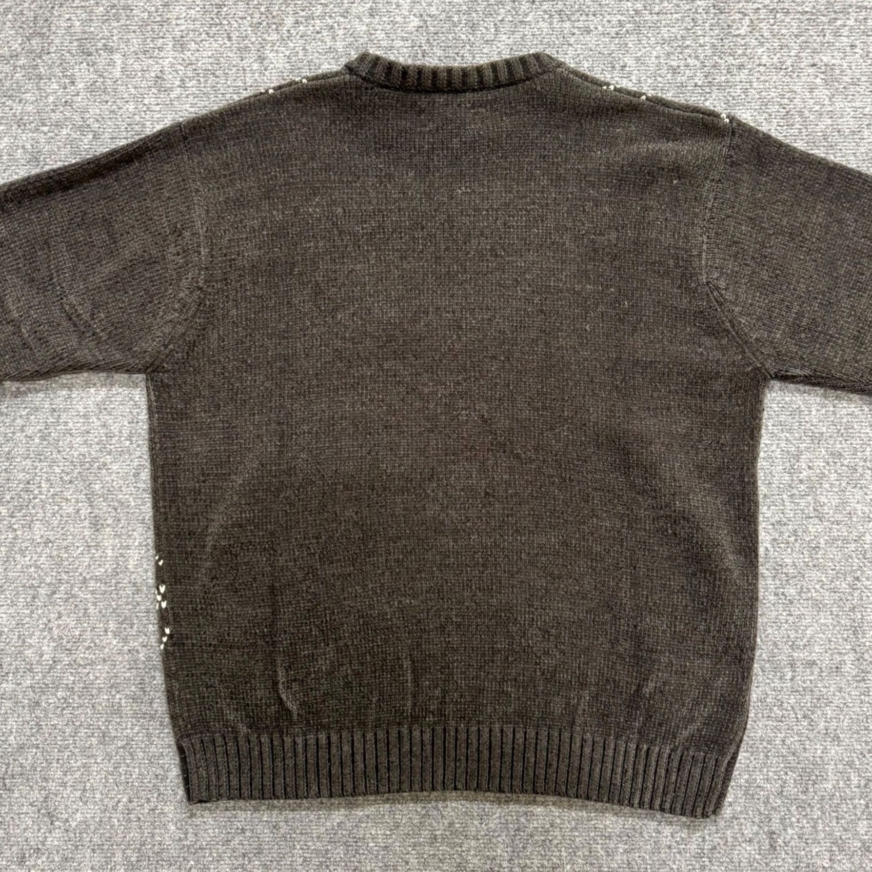 Jantzen VINTAGE Jantzen Pullover Sweater Crewneck Mens M Brown White Striped 90s Ar gyld? Size US M / EU 48-50 / 2 - 2 Thumbnail