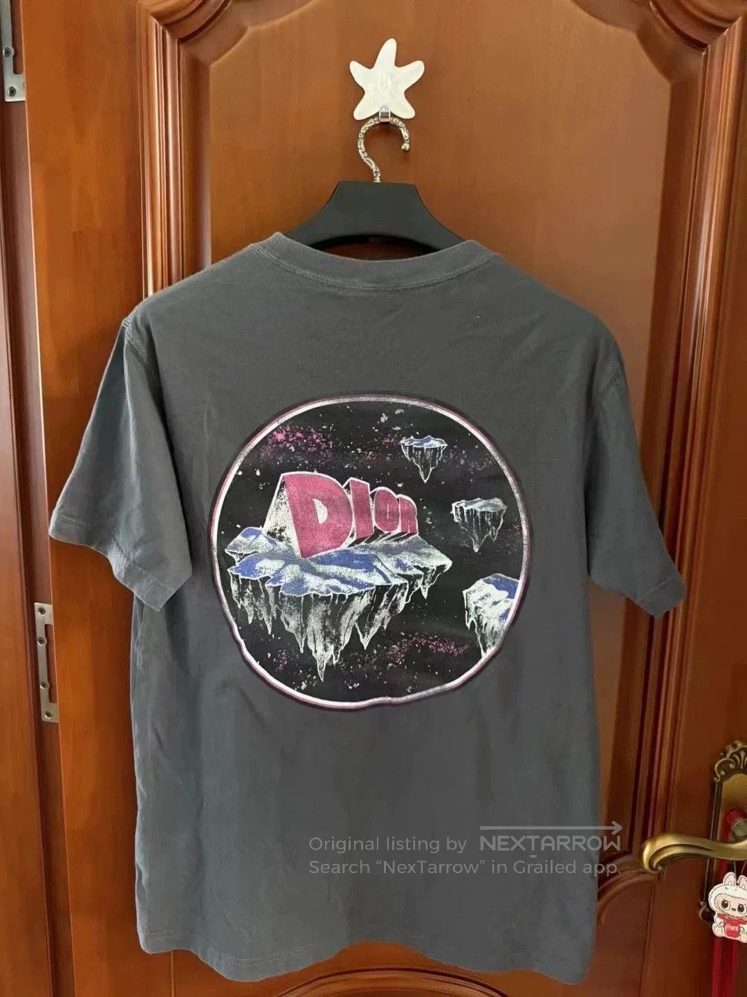 Dior gray space graffiti short sleeve t-shirt. Size US S / EU 44-46 / 1 - 2 Thumbnail