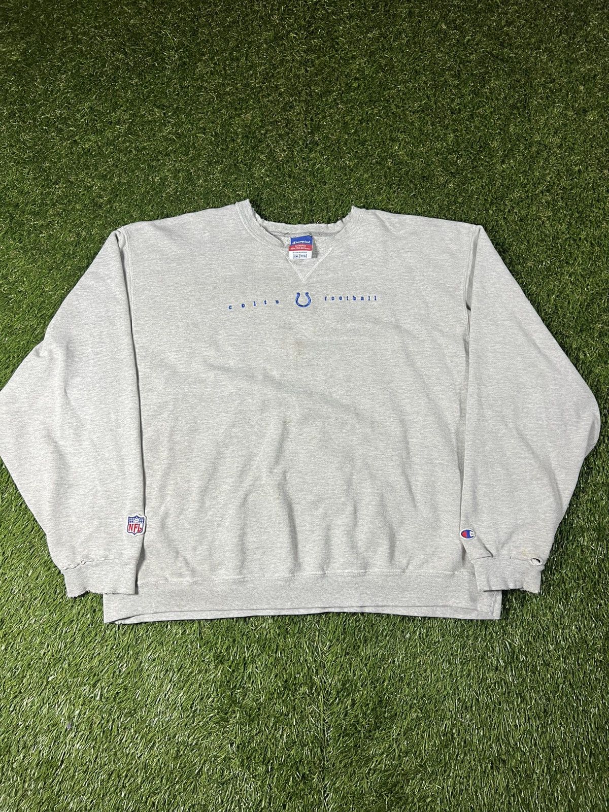 Champion Vintage Indianapolis Colts Distressed NFL Football Crewneck Size US XXL / EU 58 / 5 - 1 Thumbnail