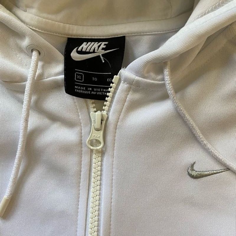 Nike Nike Zip-up Hoodie w/ Swoosh Ribbon Size US XL / EU 56 / 4 - 2 Thumbnail