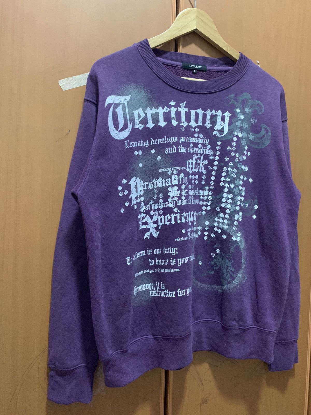 Japanese Brand Japanese Brand Bay-Leaf Cross Wild Poems Punk Sweatshirt Size US L / EU 52-54 / 3 - 4 Thumbnail