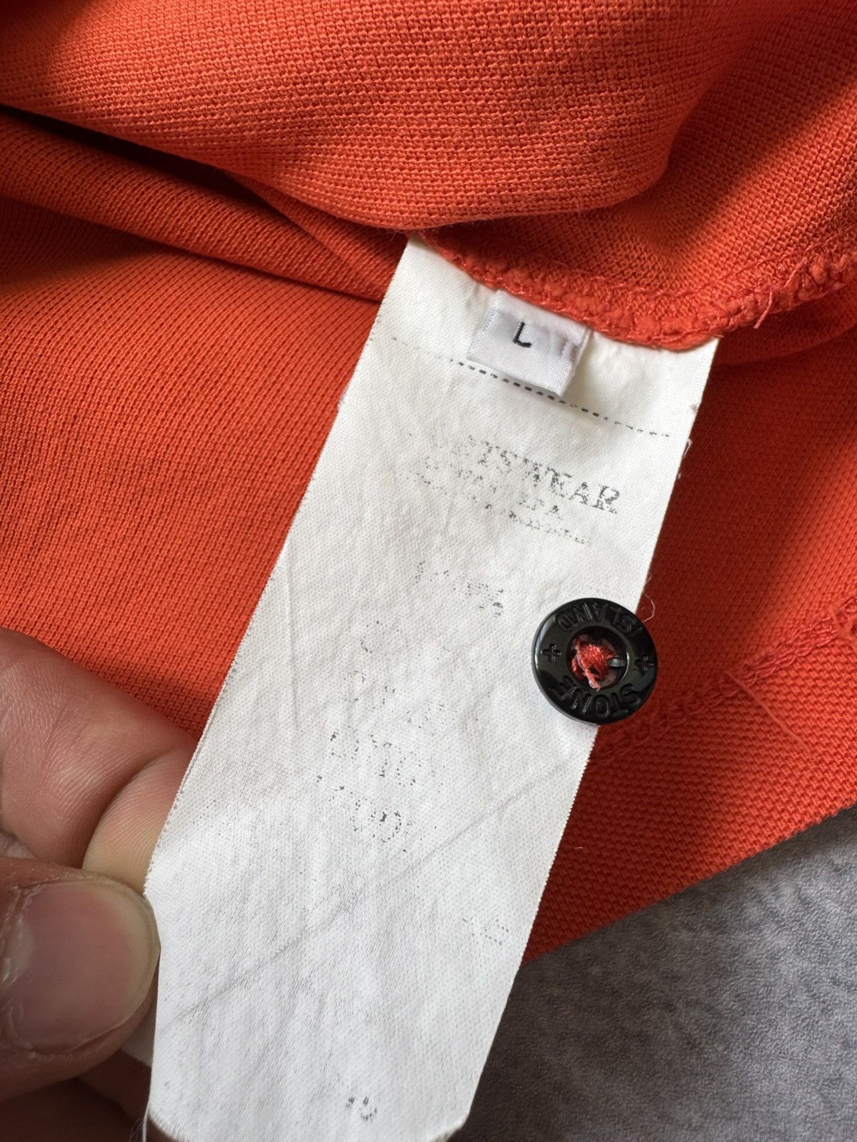 Stone Island × Vintage Vintage Stone Island Polo Shirt Patch Program Logo Size US L / EU 52-54 / 3 - 8 Thumbnail