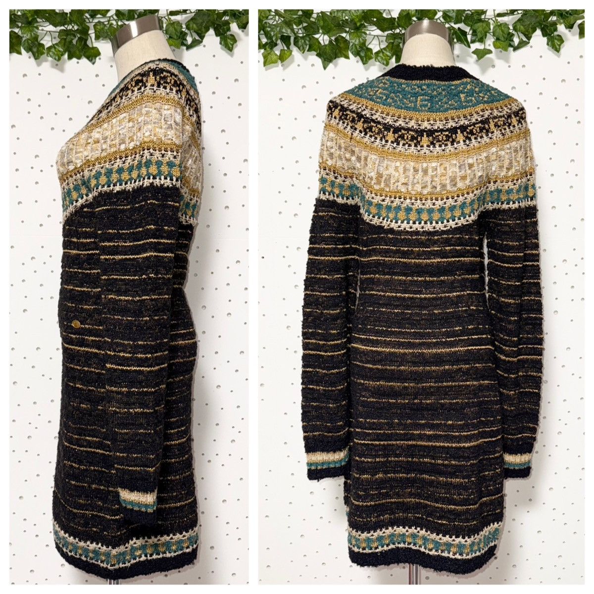 Chanel Authentic Chanel COCO decoration long-sleeve knit dress 36 Size XS / US 0-2 / IT 36-38 - 5 Thumbnail