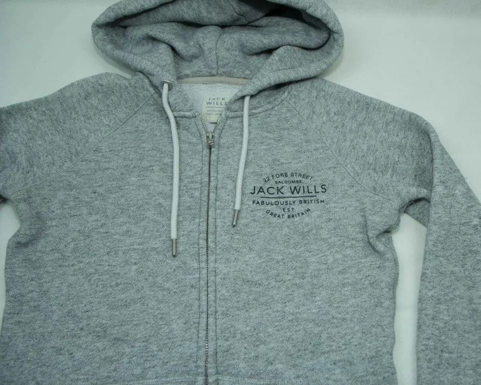 Jack Wills WOMENS JACK WILLS HOODY ZIP SIZE UK-8 VGC Size S / US 4 / IT 40 - 6 Thumbnail