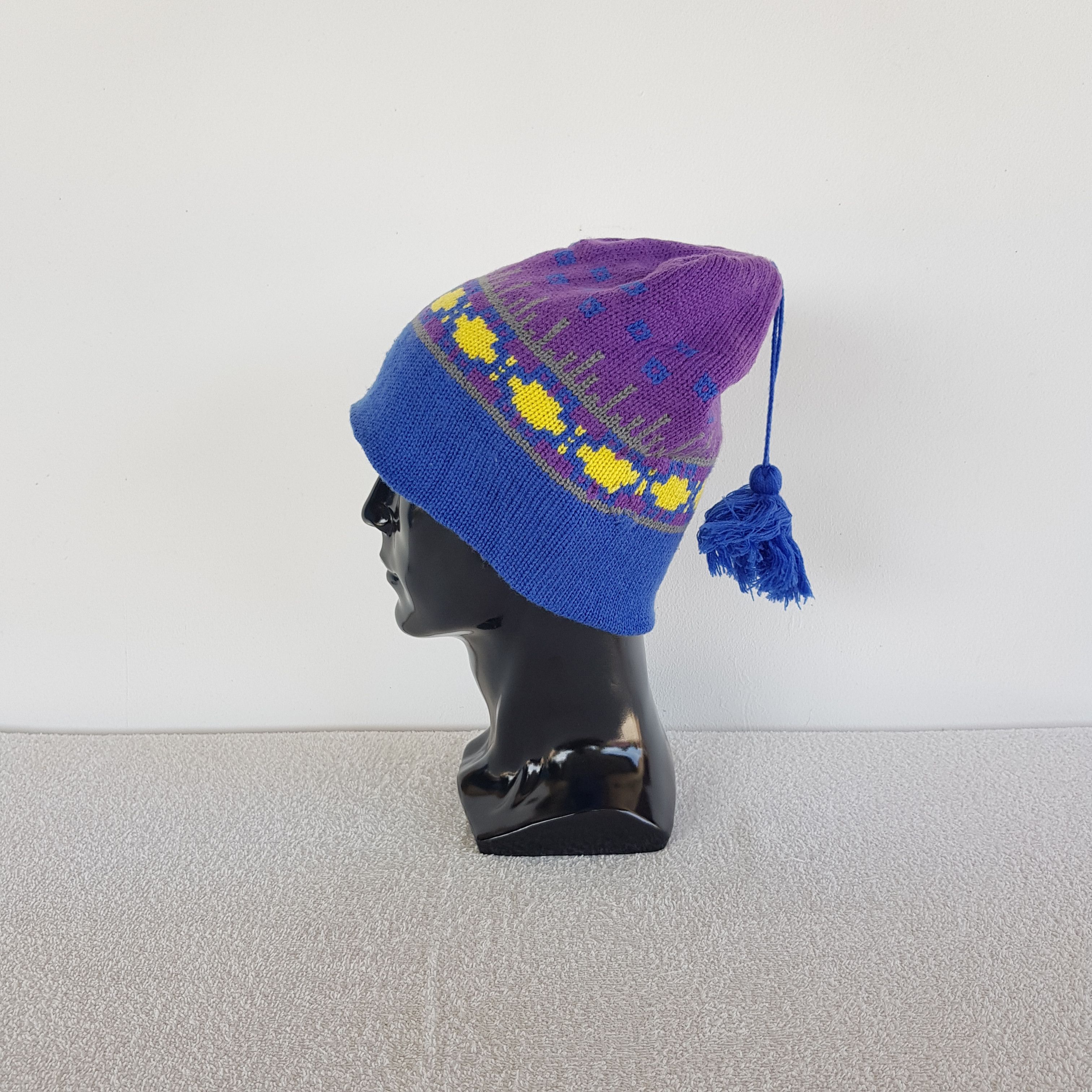 Japanese Brand Vintage 90s Japanese Beanie Aztec Snow Caps Hats. Size ONE SIZE - 4 Thumbnail
