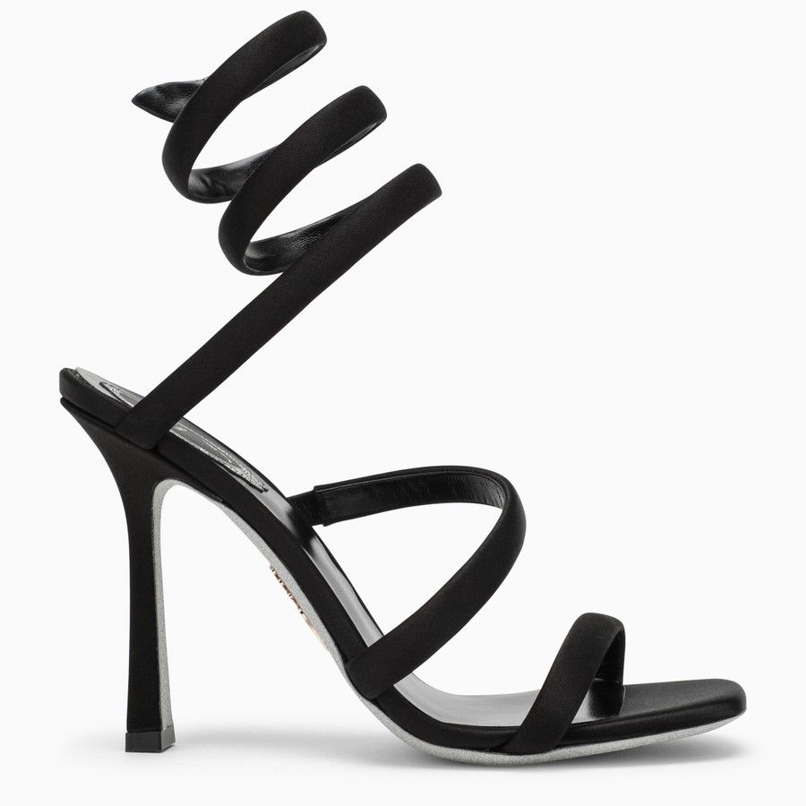 image of Rene Caovilla O1D2Blof0124 Sandal In Black, Women's (Size 6)