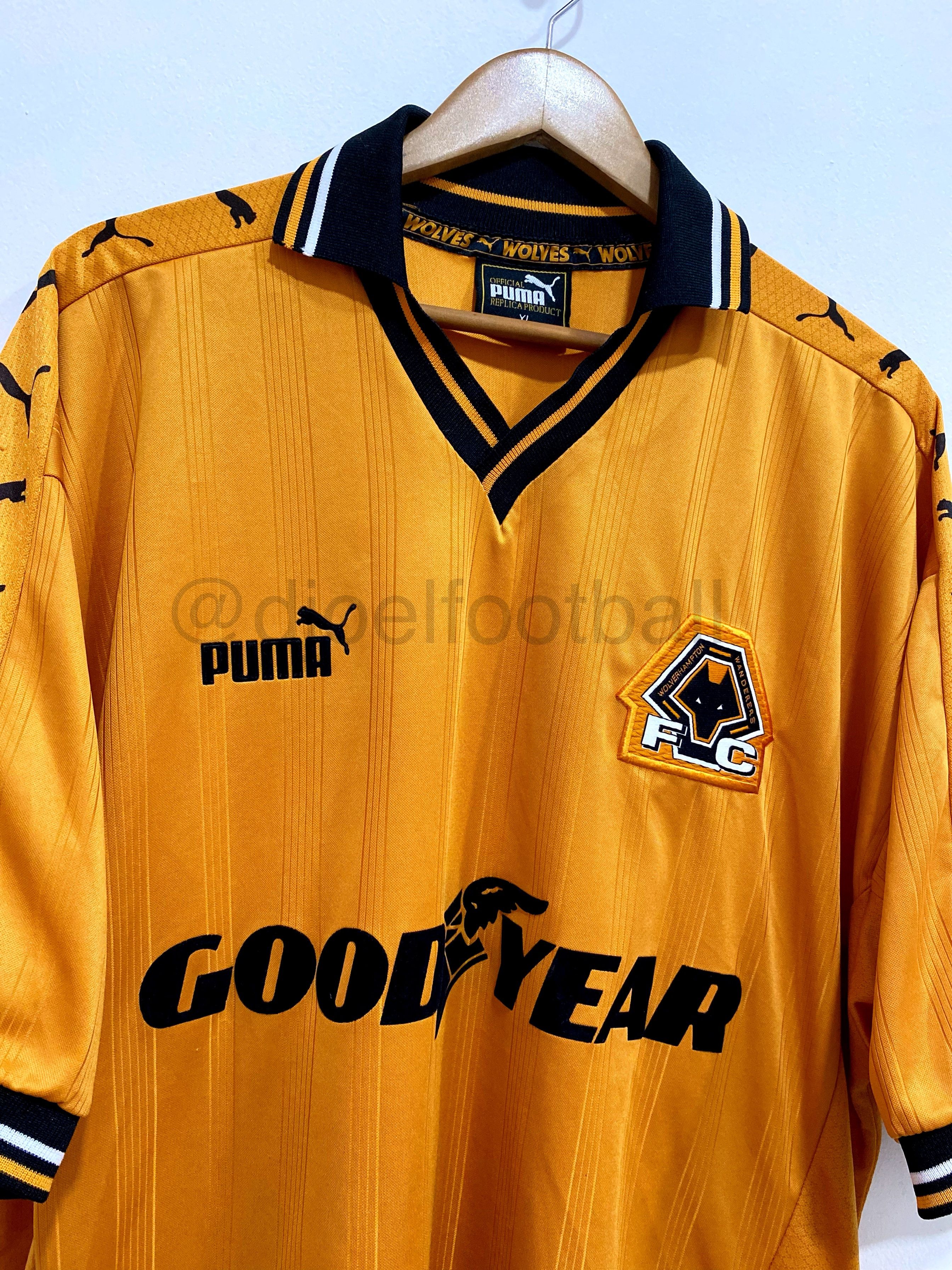 Puma × Vintage Wolverhampton Wanderers 1998 - 2000 Home Vintage Size US XL / EU 56 / 4 - 4 Thumbnail