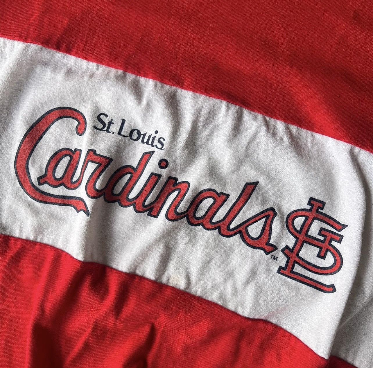 Nutmeg × Vintage St. Louis Cardinals T Shirt Size Large by Nutmeg Size US L / EU 52-54 / 3 - 3 Thumbnail