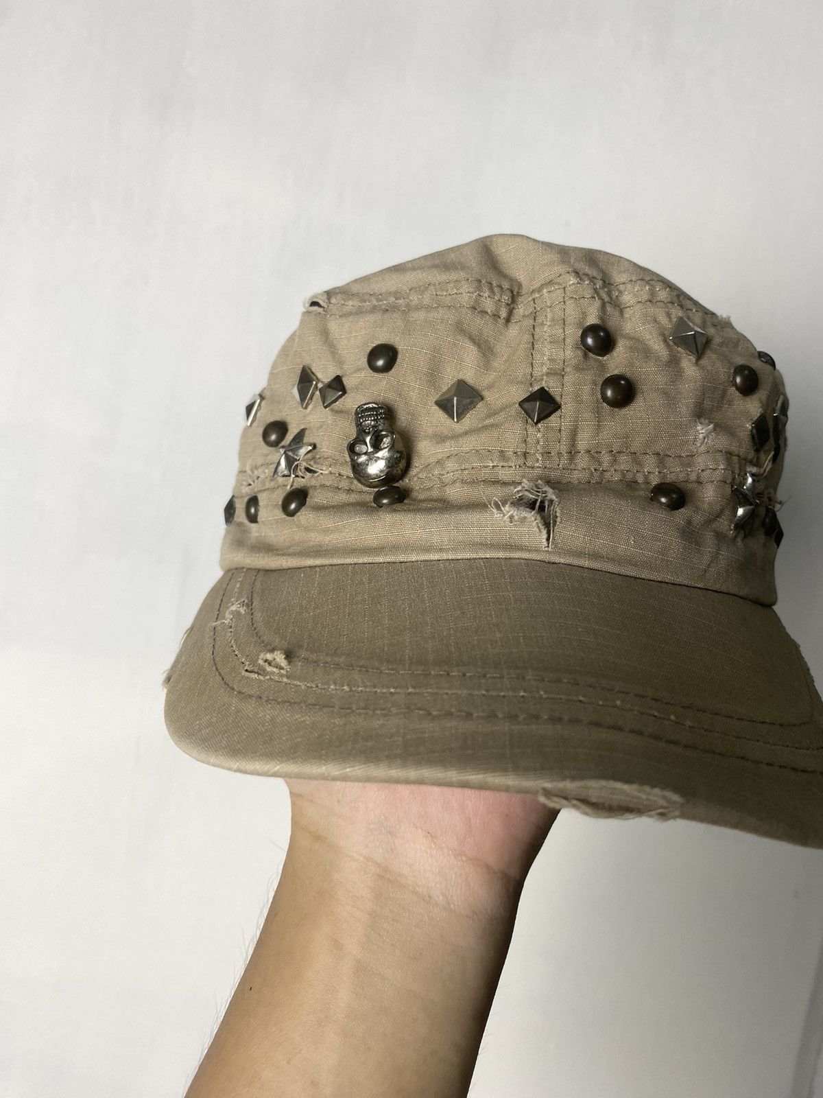 Beauty Beast × Hysteric Glamour × If Six Was Nine Cadet Distressed Studded Hat Size ONE SIZE - 2 Thumbnail