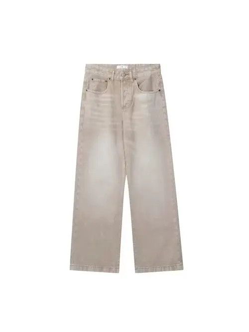VIBE Retro apricot simple wide-leg draped jeans Size US 34 / EU 50 - 5 Thumbnail