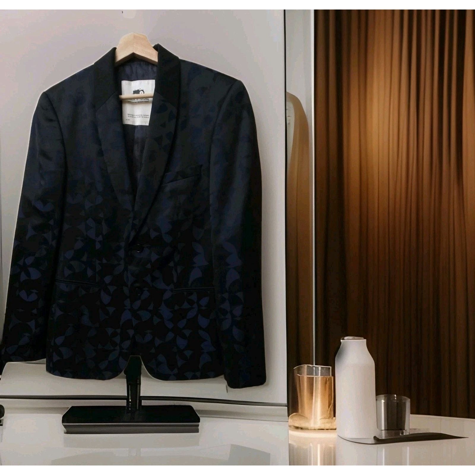 Moods of Norway Moods of Norway Cocktail Wool-Blend Evening Blazer Jacket 50 Size US M / EU 48-50 / 2 - 1 Thumbnail