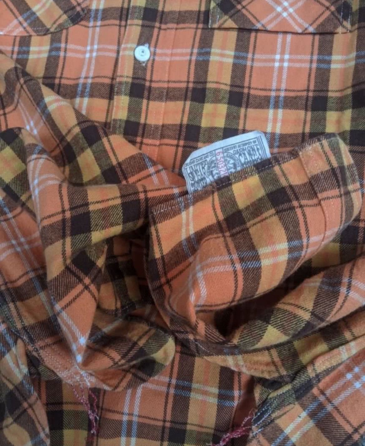 Sugar Cane × Toyo Enterprises Sugarcane Flannel Plaid Shirt Size US S / EU 44-46 / 1 - 6 Thumbnail