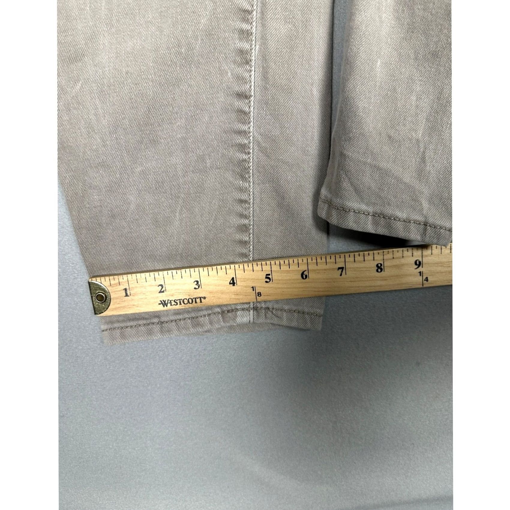 Old Navy Old Navy OG Straight Jeans Womens 14 High Rise Taupe Gray Denim 5 Pockets EUC Size 36" / US 14 / IT 50 - 6 Thumbnail