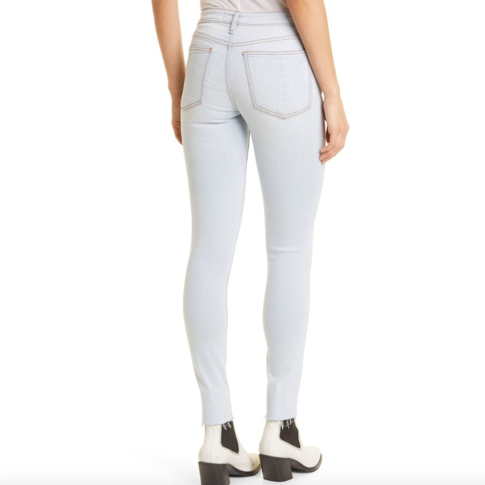 Rag & Bone Rag & Bone Cate Mid Rise Ankle Skinny Whitewash - 25 Size 25" / US 0 / IT 36 - 2 Thumbnail