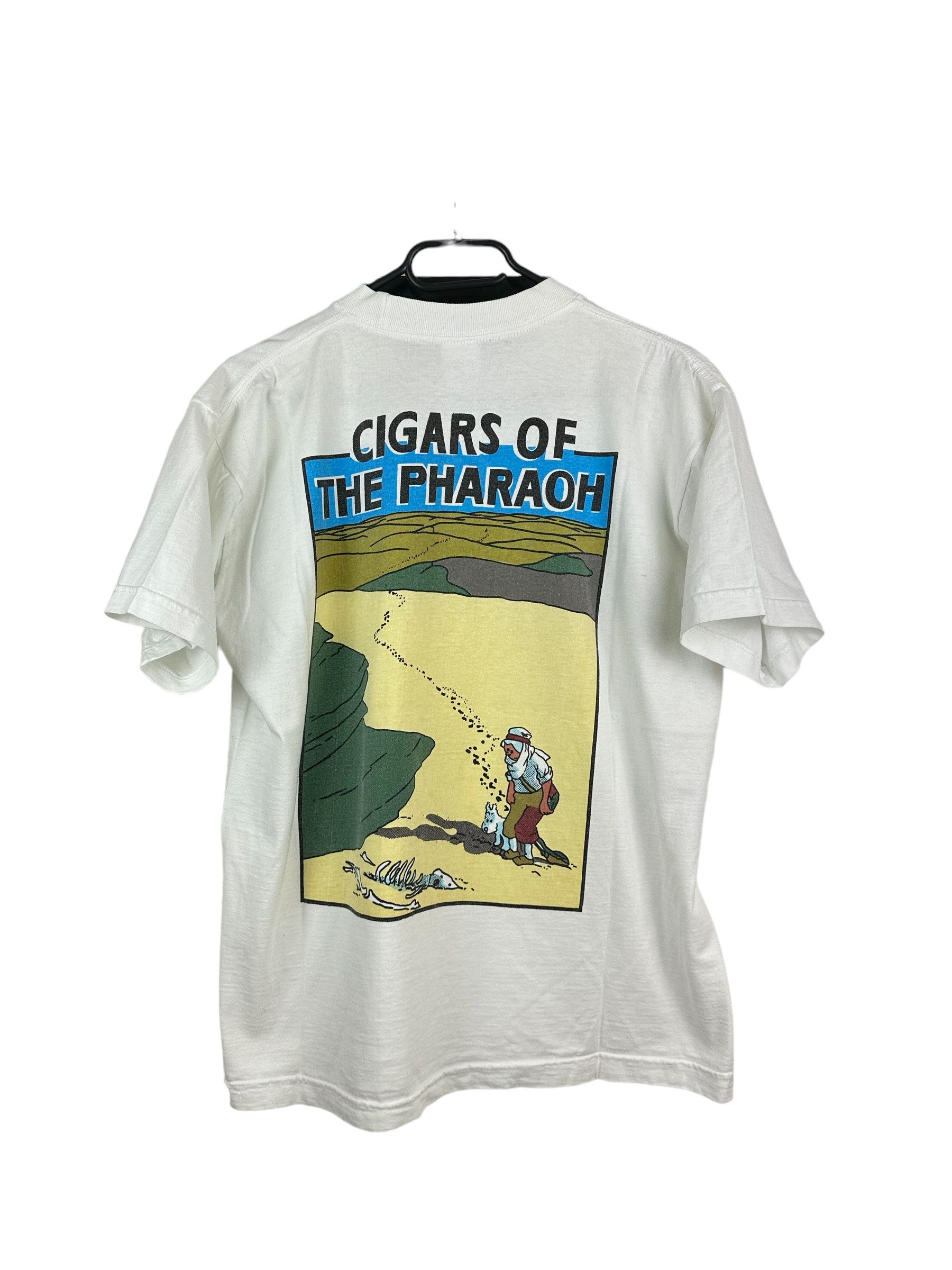 Vintage Adventures Tintin Cigaras Pharaon Shirt Tee Rare