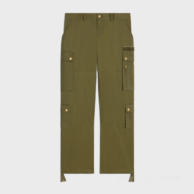 Celine cargo pants in cotton linen Size 25" / US 0 / IT 36 - 1 Thumbnail