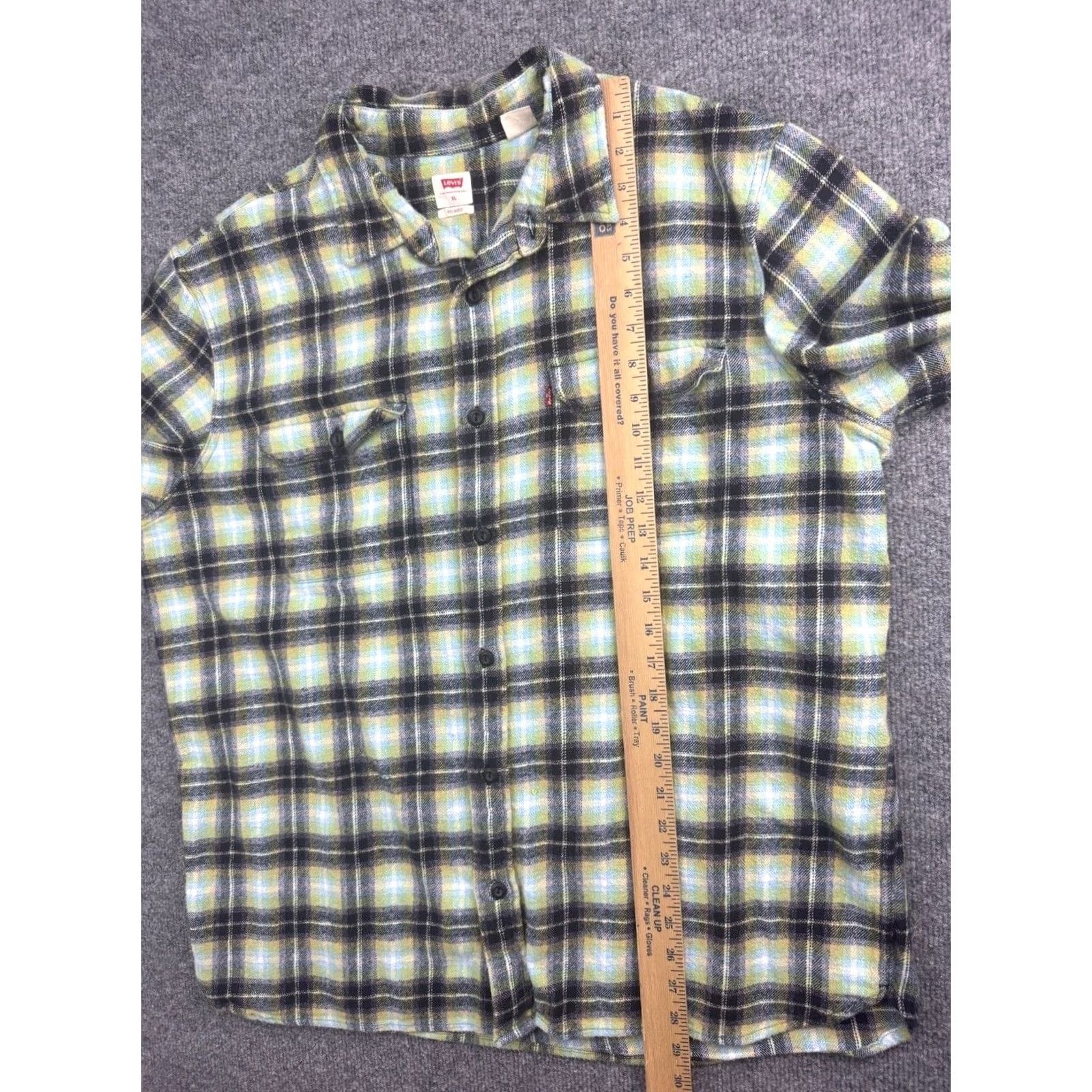 Levi's Levi's Flannel Shirt Men XL Plaid Relaxed Fit Long Sleeve Button Up Casual Size US XL / EU 56 / 4 - 5 Thumbnail