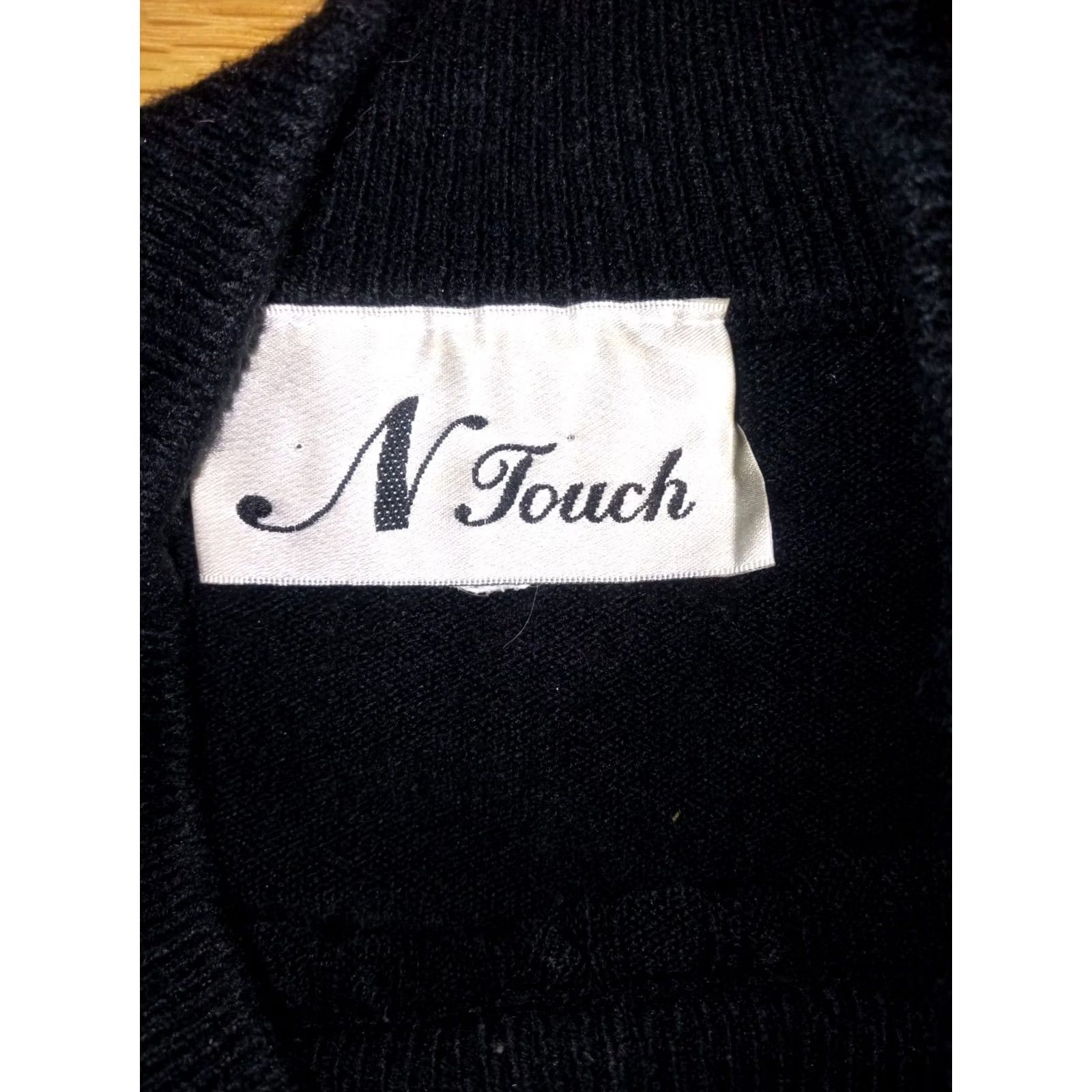 Vintage VINTAGE N touch Acrylic Turtle Neck Black Sweater XL Womens Pullover Turtleneck Size XL / US 12-14 / IT 48-50 - 6 Thumbnail
