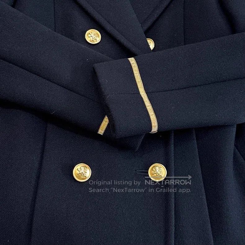 Saint Laurent Paris Saint Laurent Paris Double-breasted Gold Button Wool Coat Size XS / US 0-2 / IT 36-38 - 6 Thumbnail