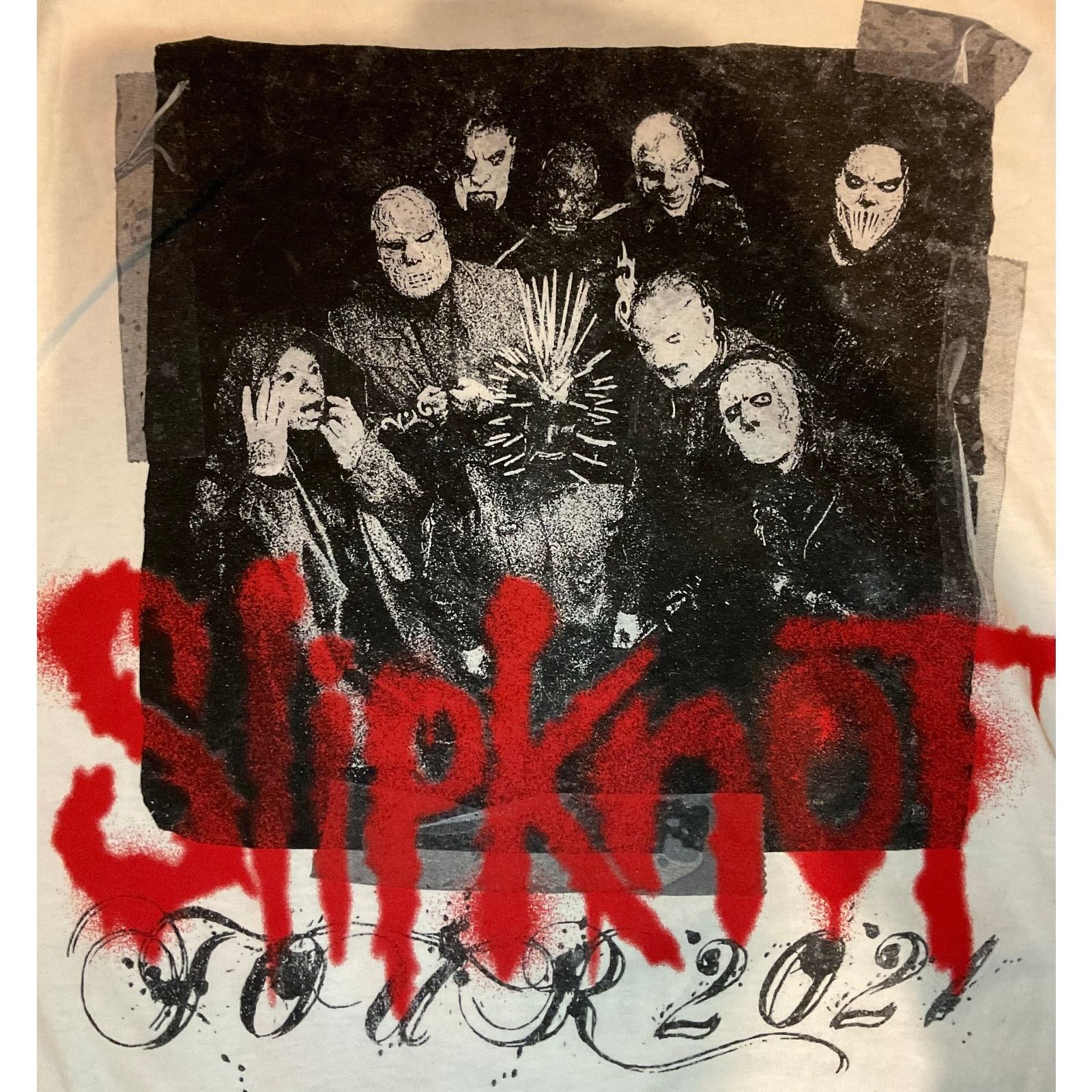 Slipknot 🔥 Slipknot 2021 Tour Tee (Red Spray Graphic) Size US S / EU 44-46 / 1 - 4 Thumbnail