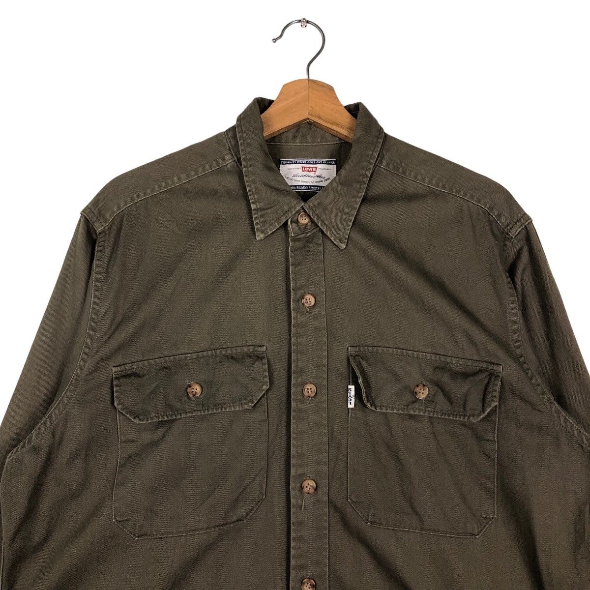 Levi's 🔥Vintage Levi’s Shirr Jacket Button Size US L / EU 52-54 / 3 - 3 Thumbnail