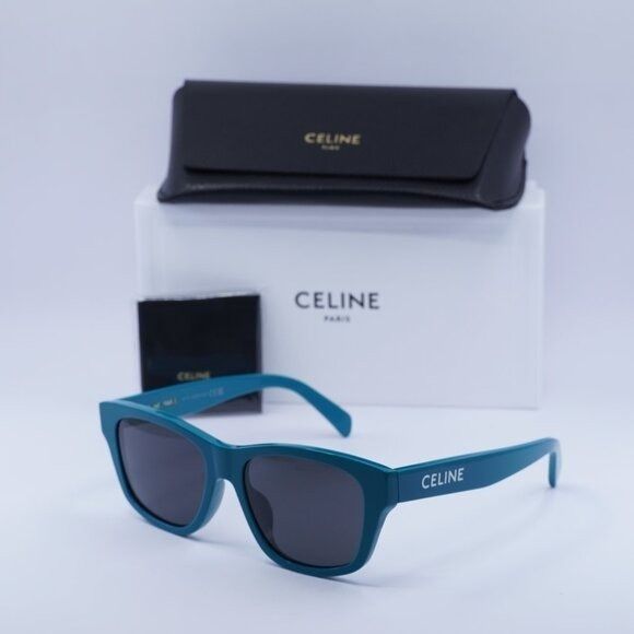Celine New Celine CL40249U 87A Sunglasses - Neon Turquoise Frame Size ONE SIZE - 1 Thumbnail