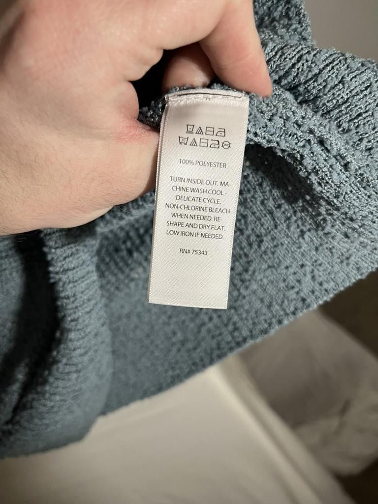 Designer Rachel Zoe Cozy Knit Cardigan - Light Blue - Size M Size M / US 6-8 / IT 42-44 - 3 Thumbnail