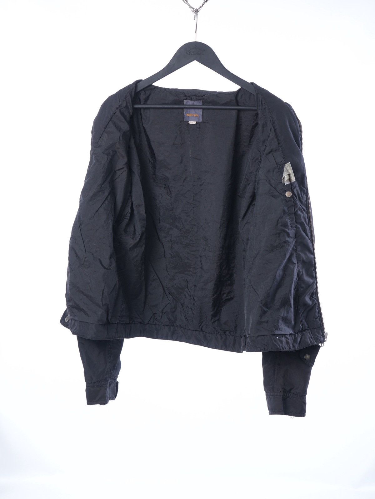 Diesel Vintage Y2K DIESEL Racing Biker Nylon Bomber Jacket Size US L / EU 52-54 / 3 - 6 Thumbnail