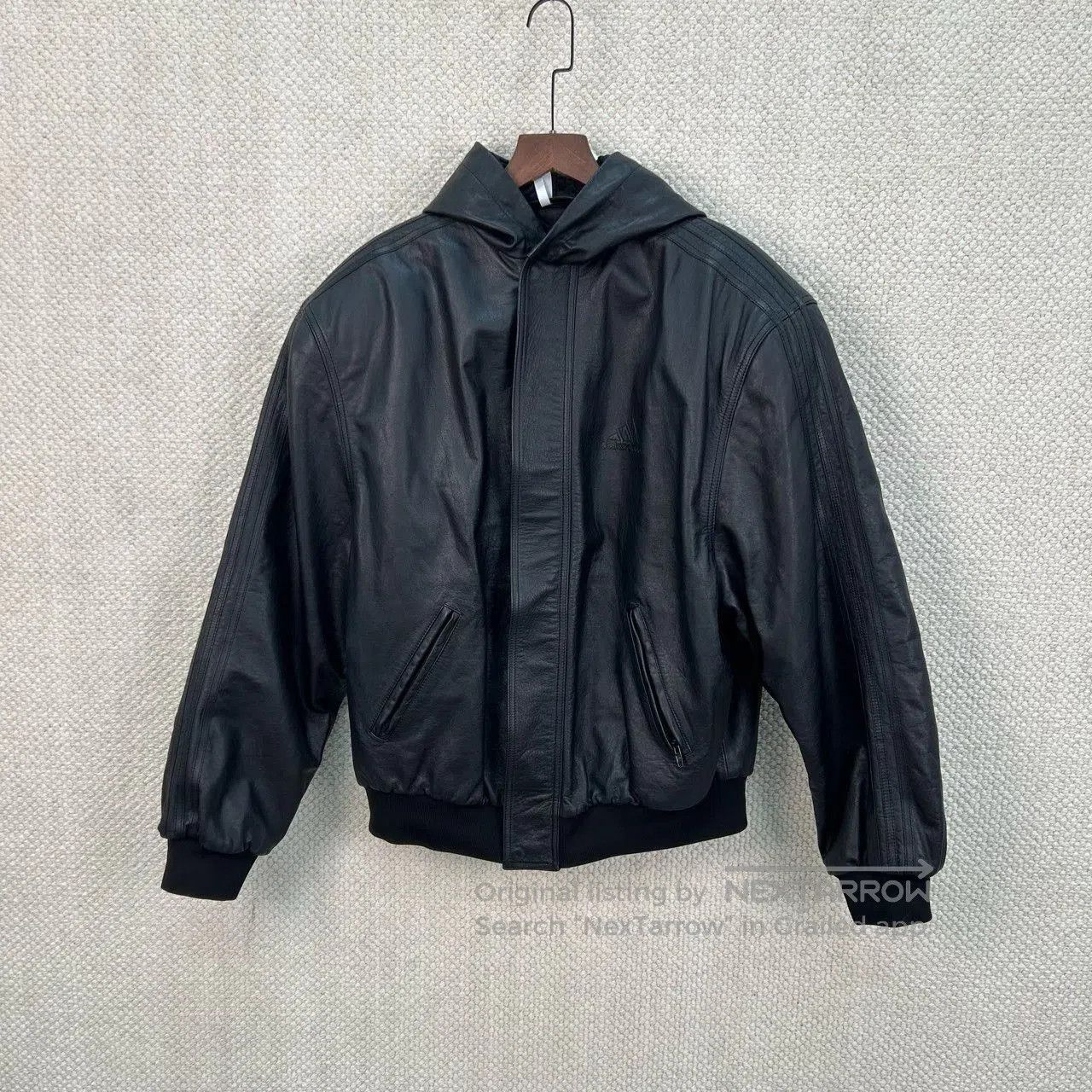 Balenciaga balenciaga x adidas black hooded leather jacket. Size US M / EU 48-50 / 2 - 1 Thumbnail