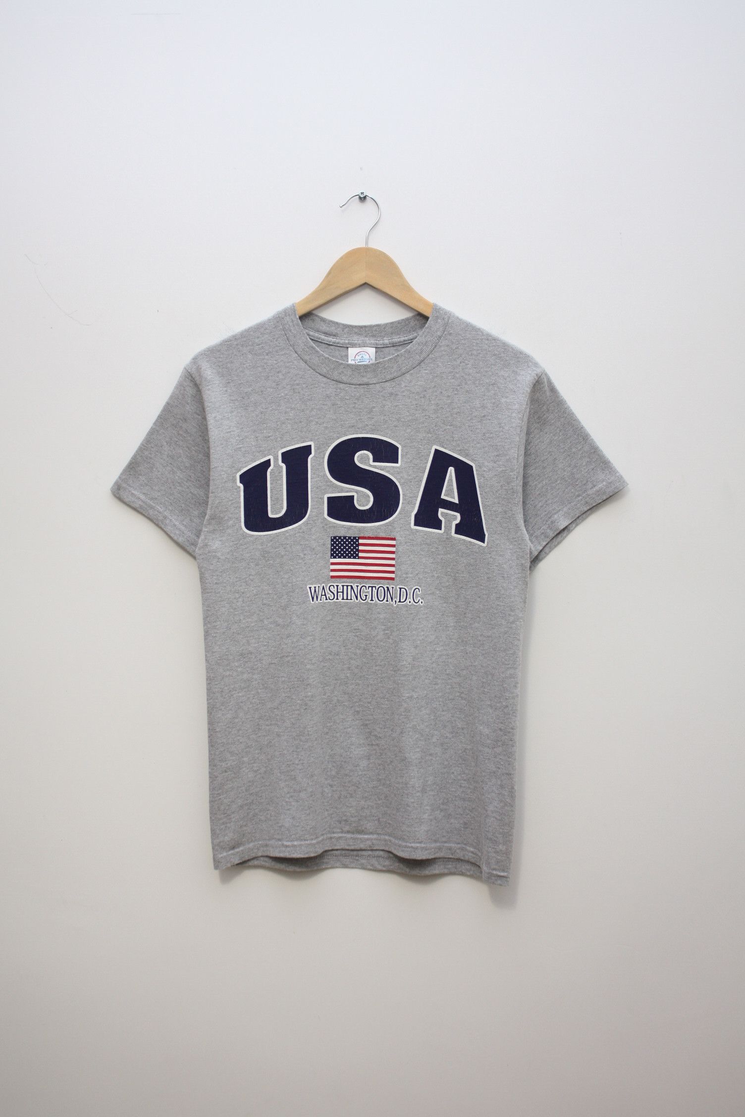 Vintage USA Washington D.C. Gray Vintage T-Shirt Small Size US M / EU 48-50 / 2 - 1 Thumbnail