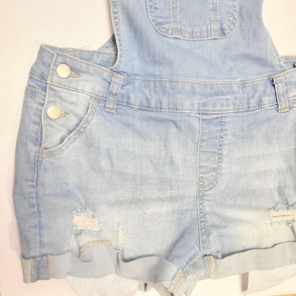 Other Wax Jean Classic Blue Denim Overall Shorts Size Medium Size 27" / US 4 / IT 40 - 3 Thumbnail