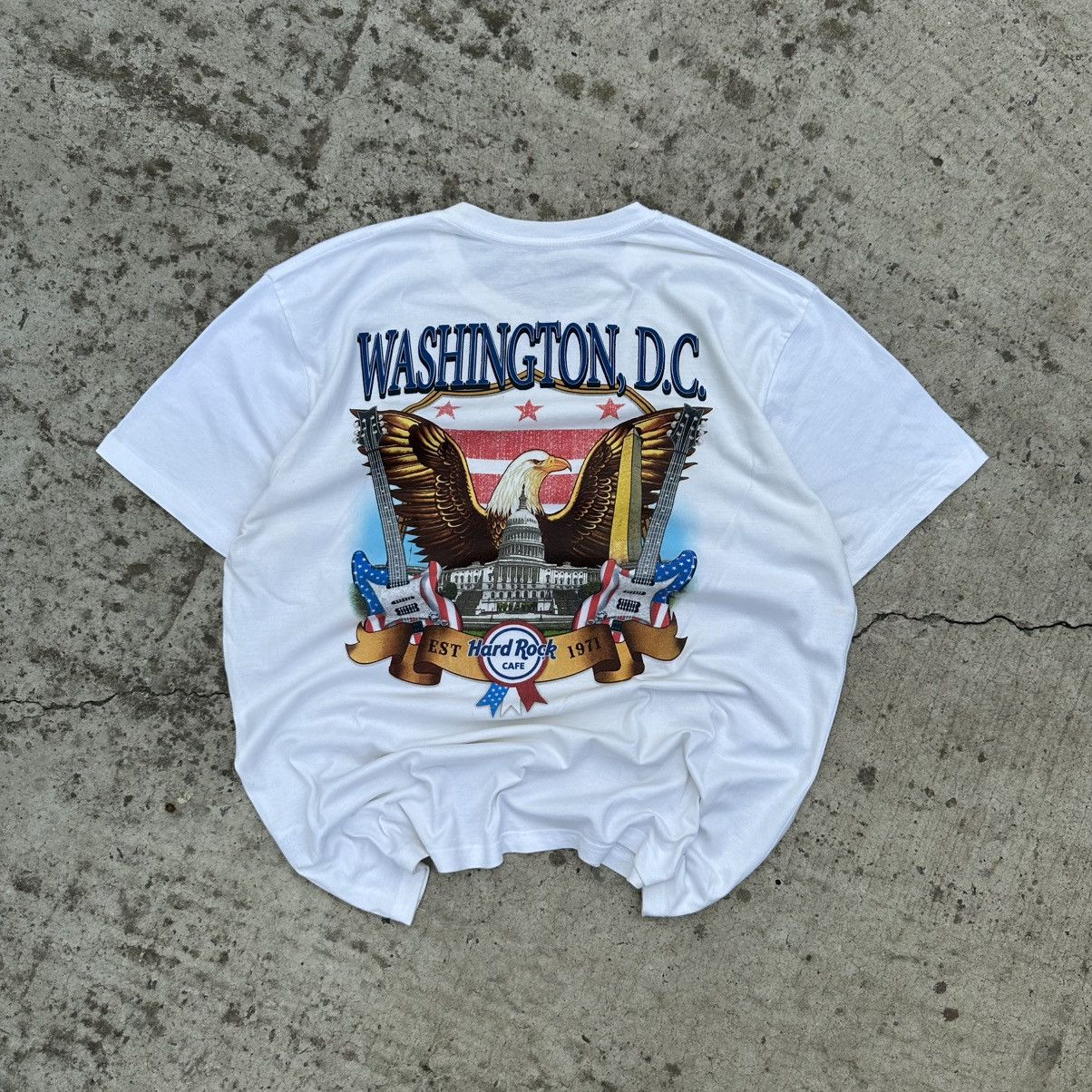 Hard Rock Cafe VTG Hard Rock Cafe Washington,D.C T-shirts Band Y2K 00s USA Size US XL / EU 56 / 4 - 1 Thumbnail