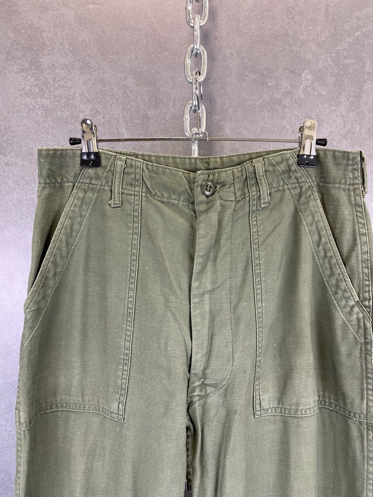 Vintage Military OG-107 Fatigue Pants cotton sateen vietnam