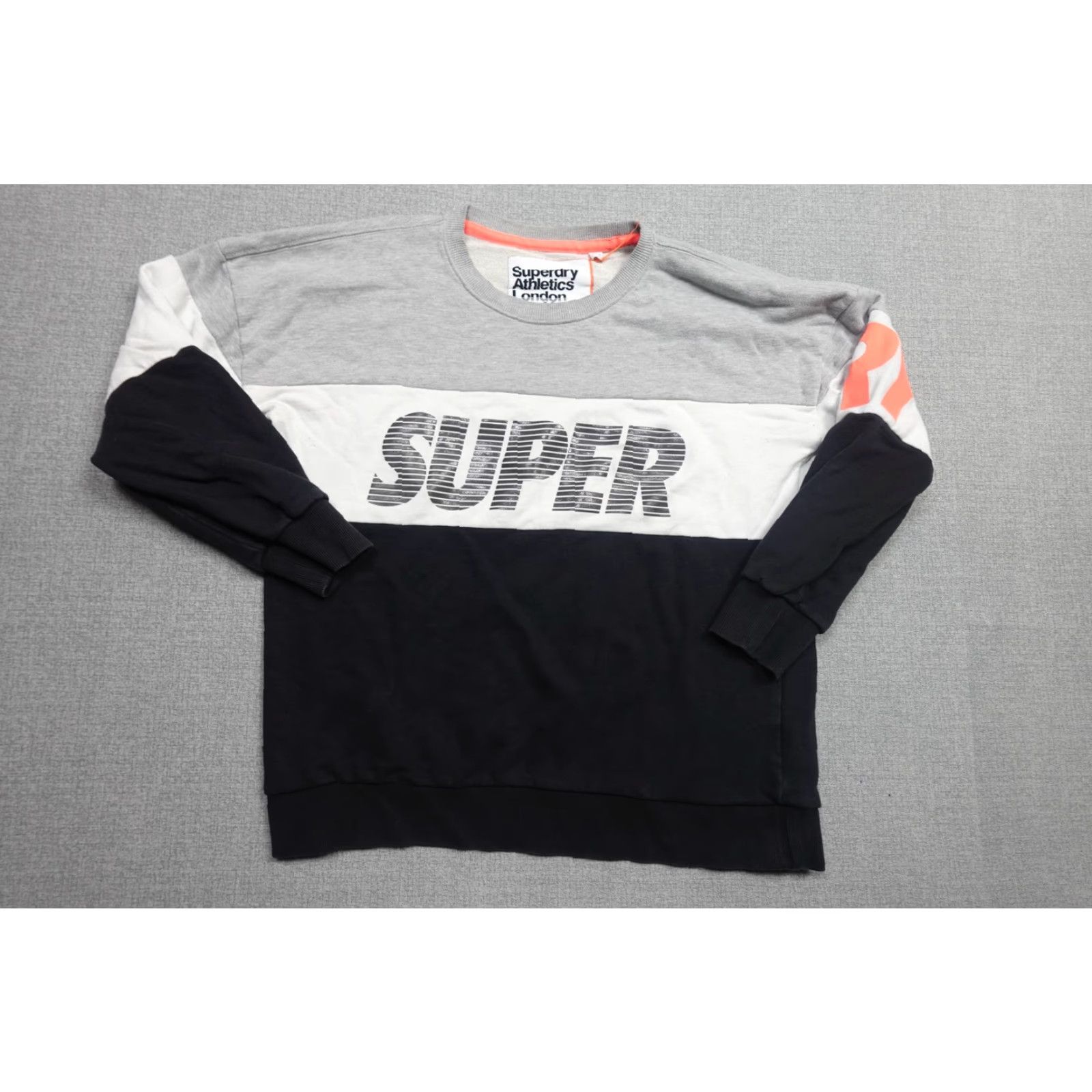 Superdry SUPERdry Sweatshirt Mens XL Gray Black Colorblock TOKYO Fleece Crewneck Graphic Print Multicolor City Sports Urban Size US XL / EU 56 / 4 - 3 Thumbnail