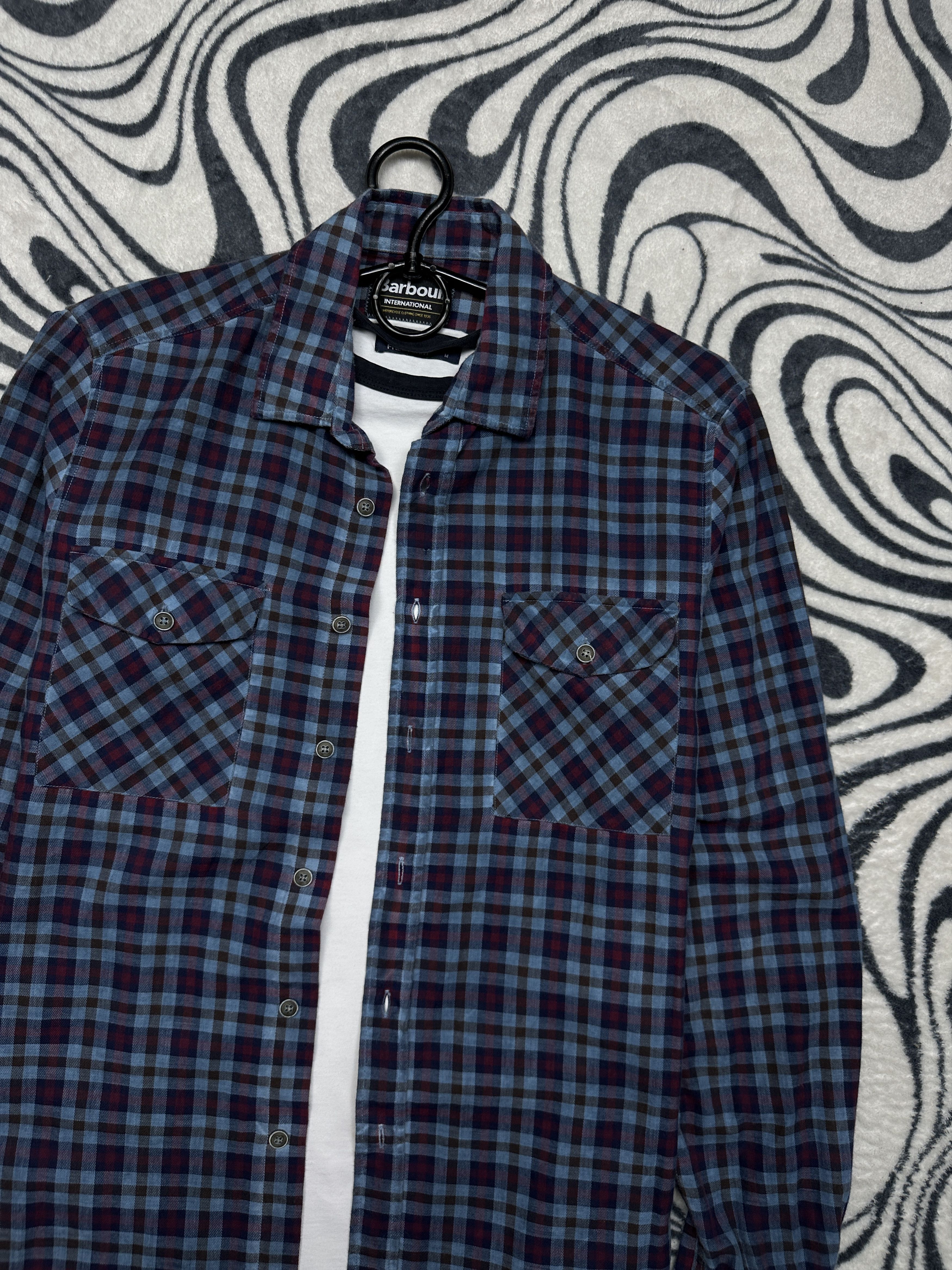 Barbour Barbour International Mens Flannel Plaid Shirt Size US S / EU 44-46 / 1 - 2 Thumbnail