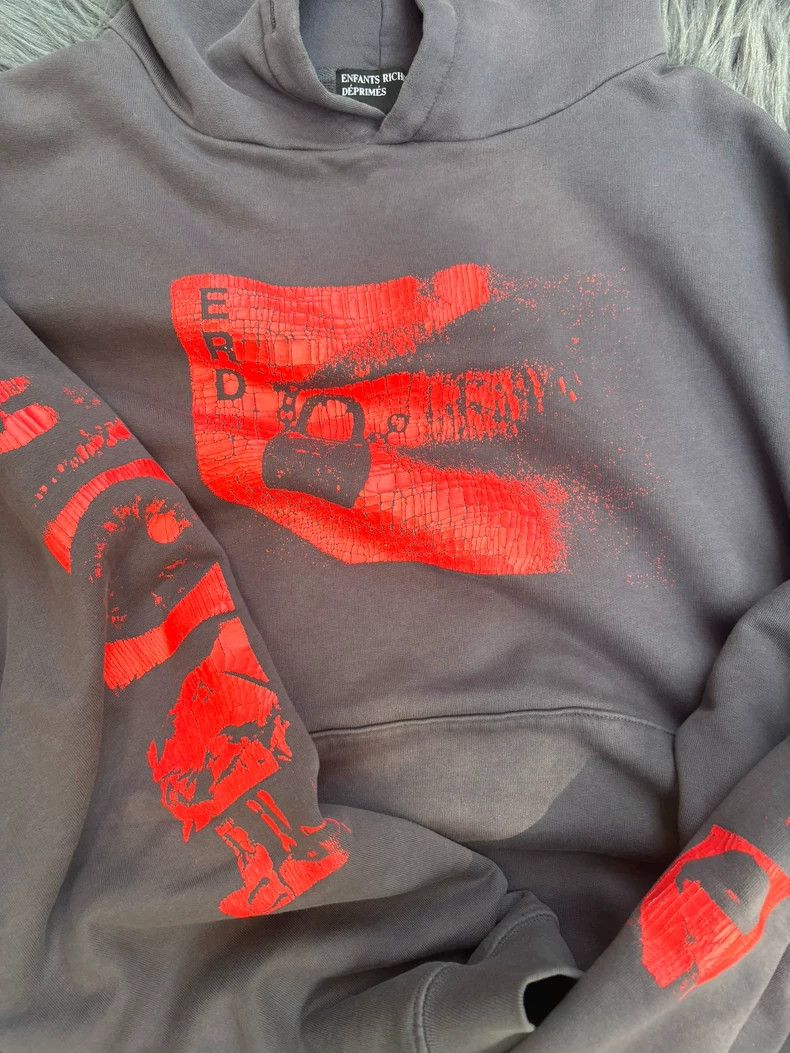 Enfants Riches Deprimes Enfants Riches Deprimes 24SS Black Lip Print Hoodie 2504-Ne Size US L / EU 52-54 / 3 - 4 Thumbnail