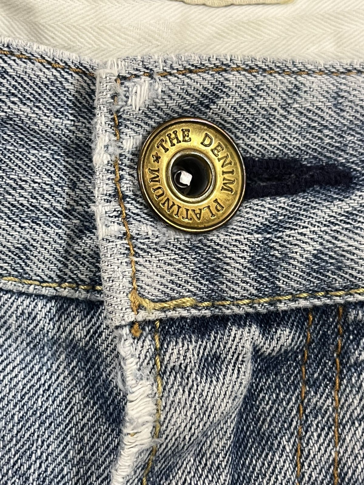 If Six Was Nine Vintage Navy Produce Baggy Distressed Denim Size US 33 - 8 Thumbnail